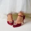 Perfect Bridal Kitty Berry Satin Perle Brosche Zwei Teil Gericht Schuhe* Schuhe Für Hochzeitsgäste | Schuhe Für Die Mutter Der Braut
