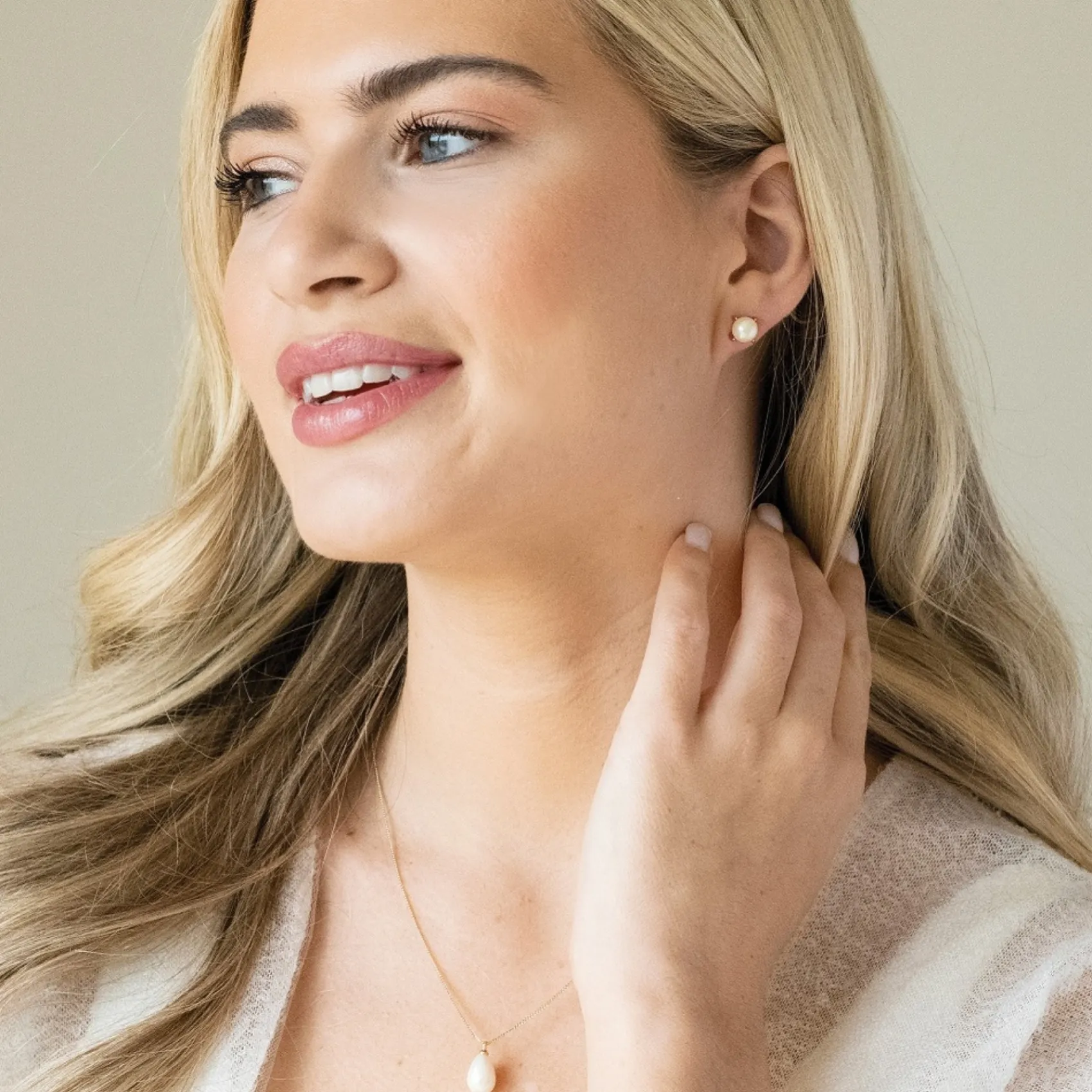 Ivory & Co Klassische Perlenohrstecker von Ivory and Co Cairo Rose Gold* Perlen-hochzeitsschmuck | Roségold Hochzeitsschmuck