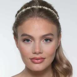 Poirier Klee Gold Zierliches Blumenstirnband* Haarschmuck Aus Kristall | Gold-haar-accessoires