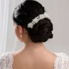 Lace & Favour Laura Statement Perlenkopfschmuck für die Braut* Perlen-haarschmuck | Silberne Haar-accessoires