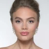 Poirier Laurel Blush Perlen Zweig Gold Tropfenohrringe* Perlen-hochzeitsschmuck | Gold-hochzeitsschmuck