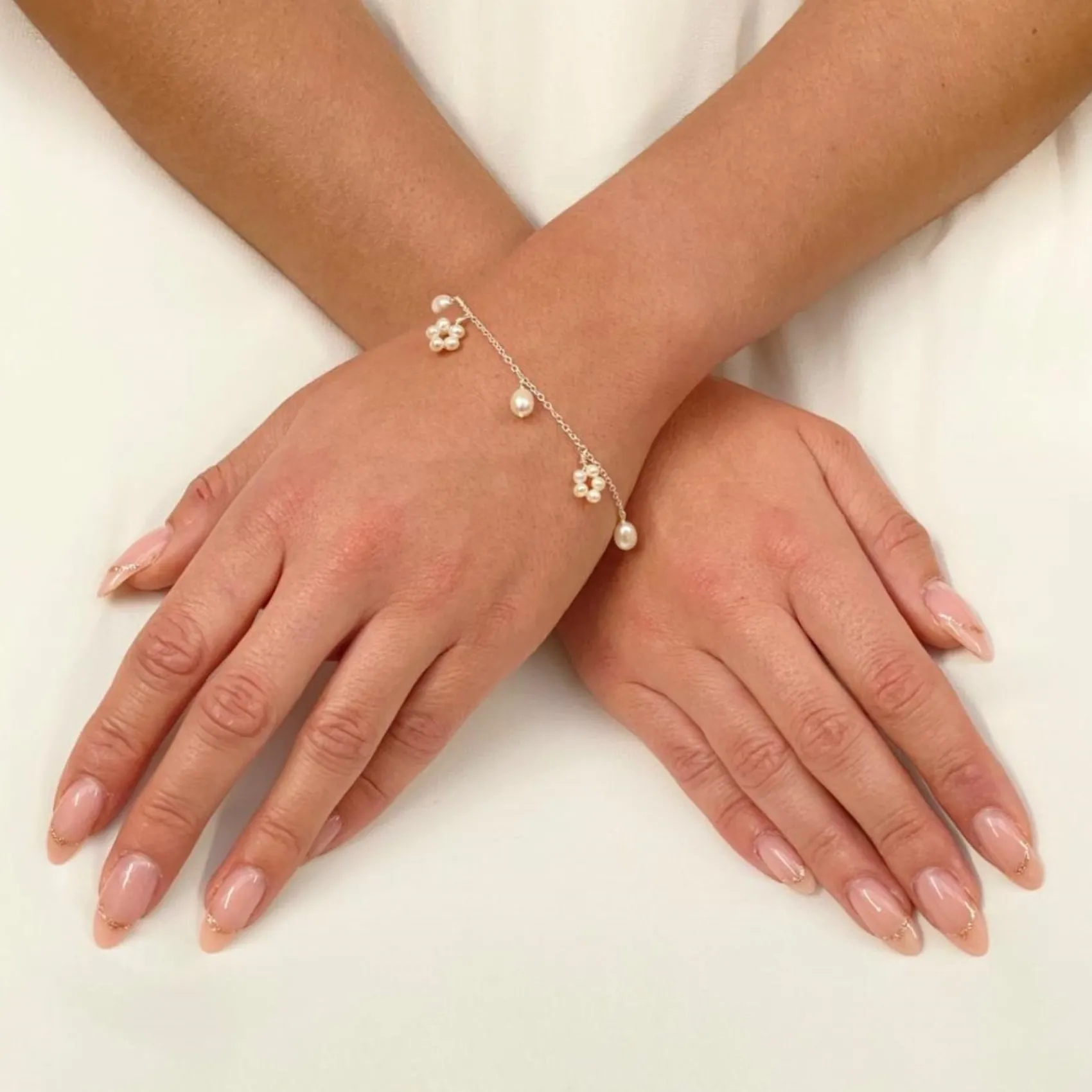 Lace & Favour Lavinia Süßwasserperlen Tropfenkette Armband* Geschenke Für Brautjungfern | Perlen-hochzeitsschmuck