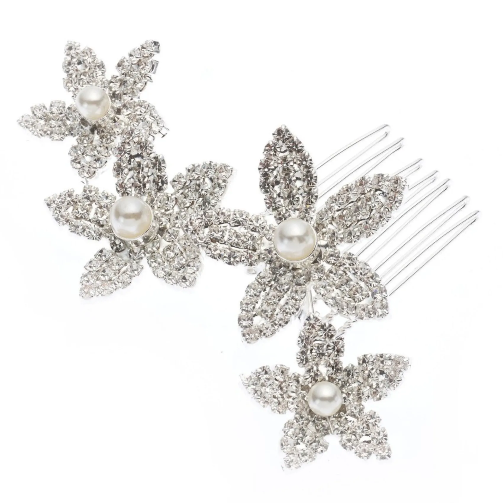 Poirier Leilani Crystal Floral Haarkamm* Abschlussball Haarspangen & Kämme | Haarschmuck Aus Kristall