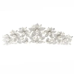 Poirier Leilani Statement Crystal Floral Hochzeitskrone* Abschlussball-haarbänder & Tiaras | Haarschmuck Aus Kristall