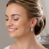 Lace & Favour Lila Zierliche Cubic Zirkonia Tropfenohrringe (Rose Gold)* Geschenke Für Brautjungfern | Geschenke Für Die Braut
