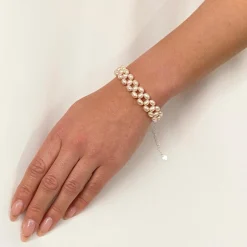 Lace & Favour Lileta Süßwasserperlen-Brautarmband* Perlen-hochzeitsschmuck | Silberner Hochzeitsschmuck