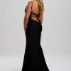 Linzi Jay Ausgestattet Spitze bis zurück Meerjungfrau Prom Kleid mit Schleppe* Linzi Jay Prom Dresses | Schwarze Ballkleider