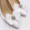 Lace & Favour Lulu verschönerte Spitze und Satinschleife Schuhclips* Geschenke Für Die Braut | Schuhclips