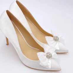 Lace & Favour Lulu verschönerte Spitze und Satinschleife Schuhclips* Geschenke Für Die Braut | Schuhclips