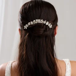 Lace & Favour Luna Gold Kleiner kristallverzierter Hochzeitshaarkamm* Abschlussball Haarspangen & Kämme | Geschenke Für Brautjungfern
