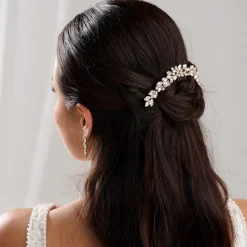 Lace & Favour Luna Gold Kleiner kristallverzierter Hochzeitshaarkamm* Abschlussball Haarspangen & Kämme | Geschenke Für Brautjungfern