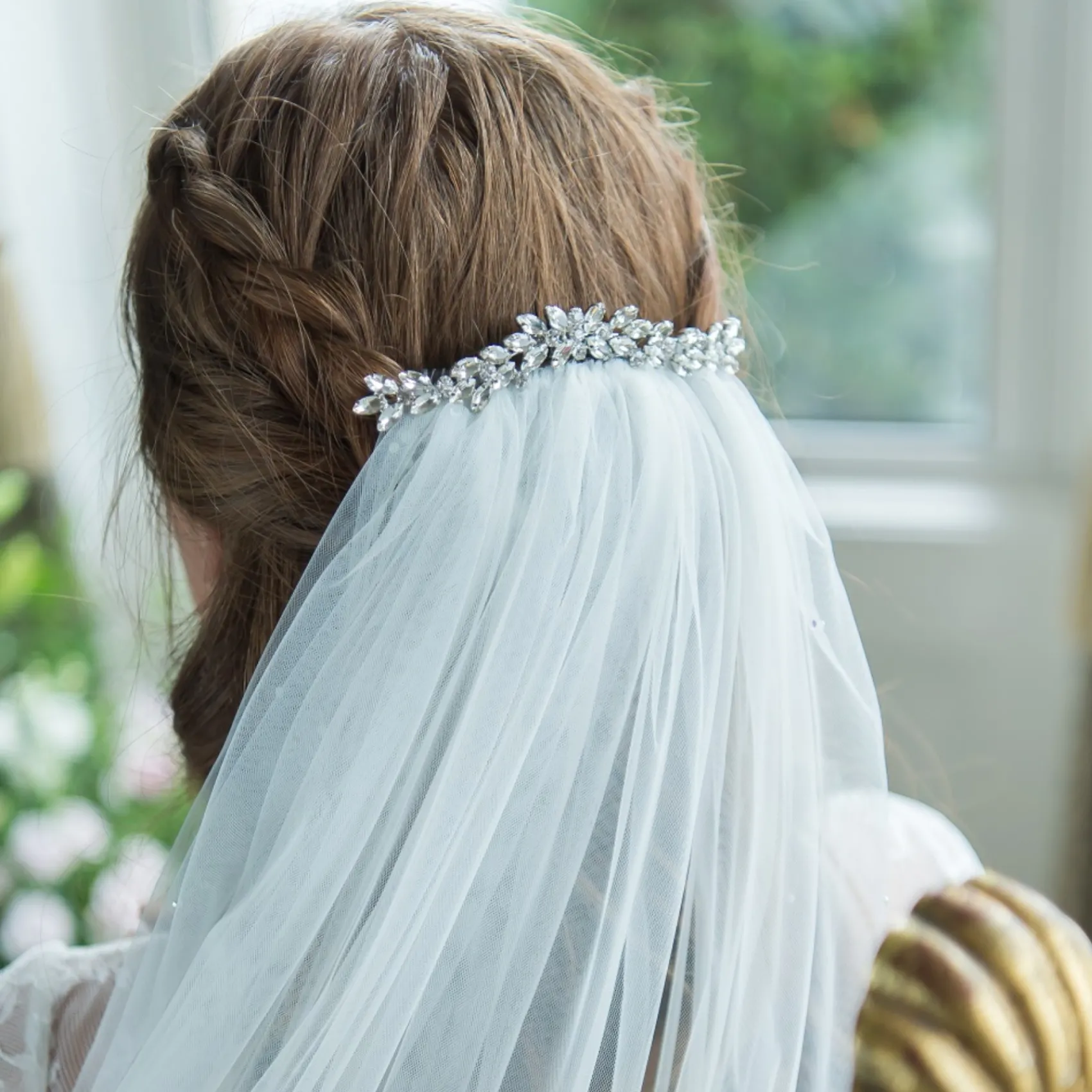 Lace & Favour Luna Silber Kleiner Kristall verschönert Hochzeits-Haarkamm* Abschlussball Haarspangen & Kämme | Geschenke Für Brautjungfern