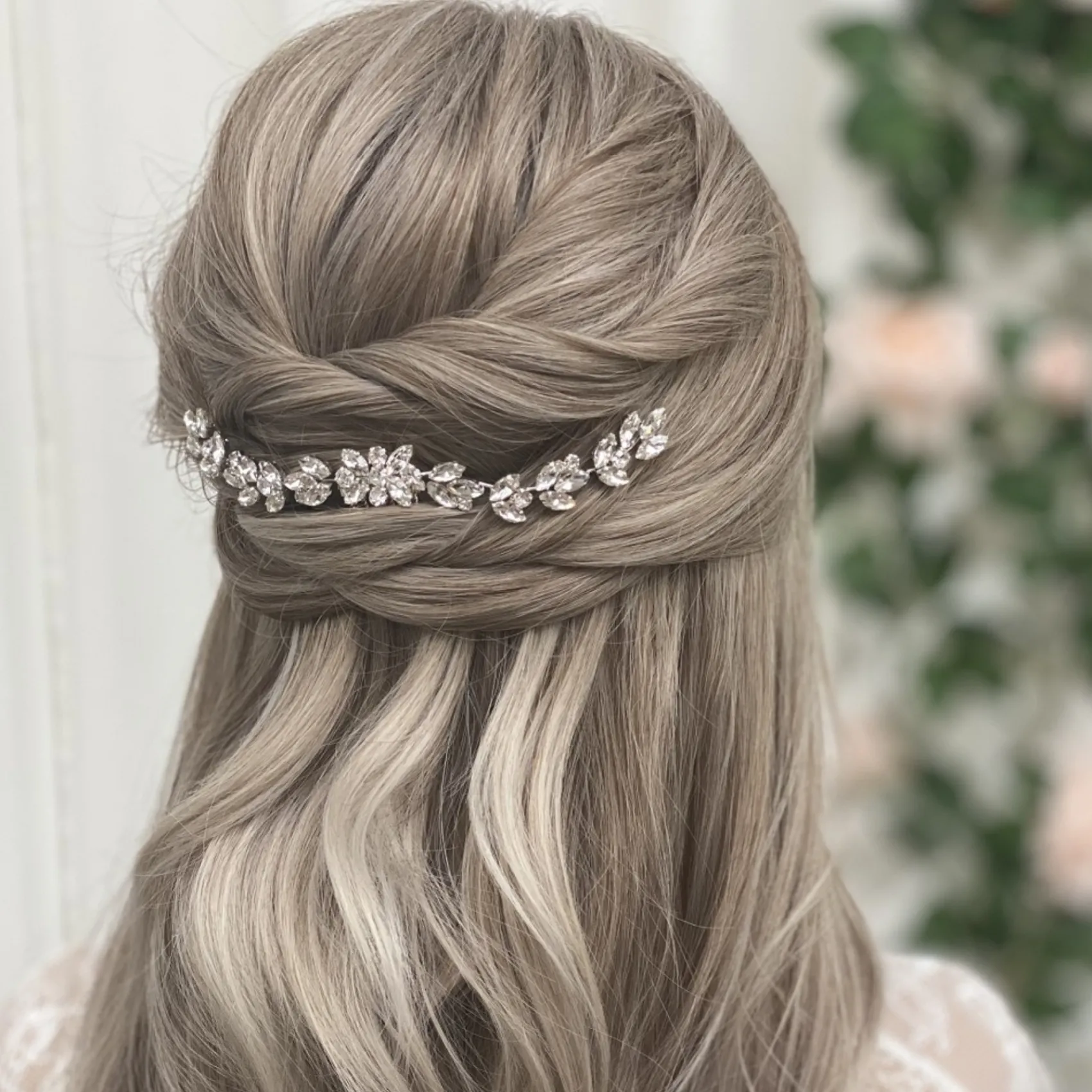 Lace & Favour Luna Silber Kleiner Kristall verschönert Hochzeits-Haarkamm* Abschlussball Haarspangen & Kämme | Geschenke Für Brautjungfern