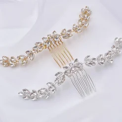 Lace & Favour Luna Silber Kleiner Kristall verschönert Hochzeits-Haarkamm* Abschlussball Haarspangen & Kämme | Geschenke Für Brautjungfern