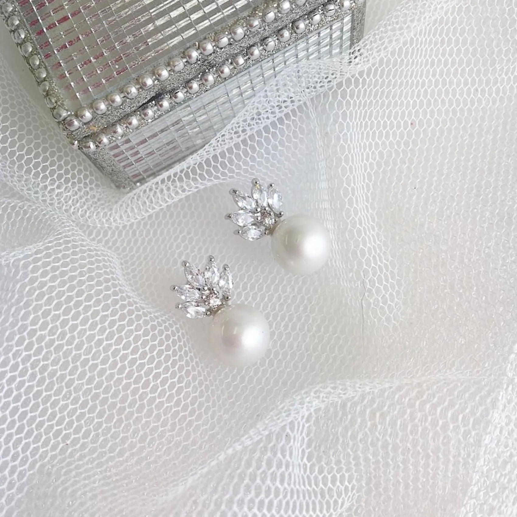 Lace & Favour Mila Perlen Ohrstecker Hochzeit Ohrringe* Geschenke Für Brautjungfern | Vintage Hochzeitsschmuck