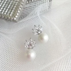 Lace & Favour Mila Perlen Ohrstecker Hochzeit Ohrringe* Geschenke Für Brautjungfern | Vintage Hochzeitsschmuck