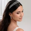 Lace & Favour Monaco CZ Kristall Blätter Doppelstirnband* Abschlussball-haarbänder & Tiaras | Haarschmuck Aus Kristall