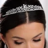 Lace & Favour Odessa Sparkly Cubic Zirkonia Blätter Hochzeit Tiara* Abschlussball-haarbänder & Tiaras | Haarschmuck Aus Kristall