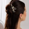 Lace & Favour Oktober Gold Blätter und Perle Hochzeit Haarnadel* Geschenke Für Brautjungfern | Geschenke Für Die Braut