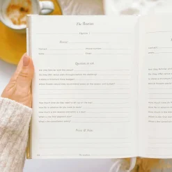 Blush & Gold Olive Leaves Luxury Wedding Planner Buch* Wedding Planner Bücher | Verlobungsgeschenke