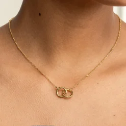 Olivia Burton Amity Interlock Gold plattierte Halskette*Damen Damenschmuck | Verlobungsgeschenke