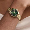 Olivia Burton Art Deco Armbanduhr 30mm Smaragd und Gold* Olivia Burton Uhren | Uhren Für Bräute