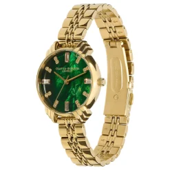 Olivia Burton Art Deco Armbanduhr 30mm Smaragd und Gold* Olivia Burton Uhren | Uhren Für Bräute