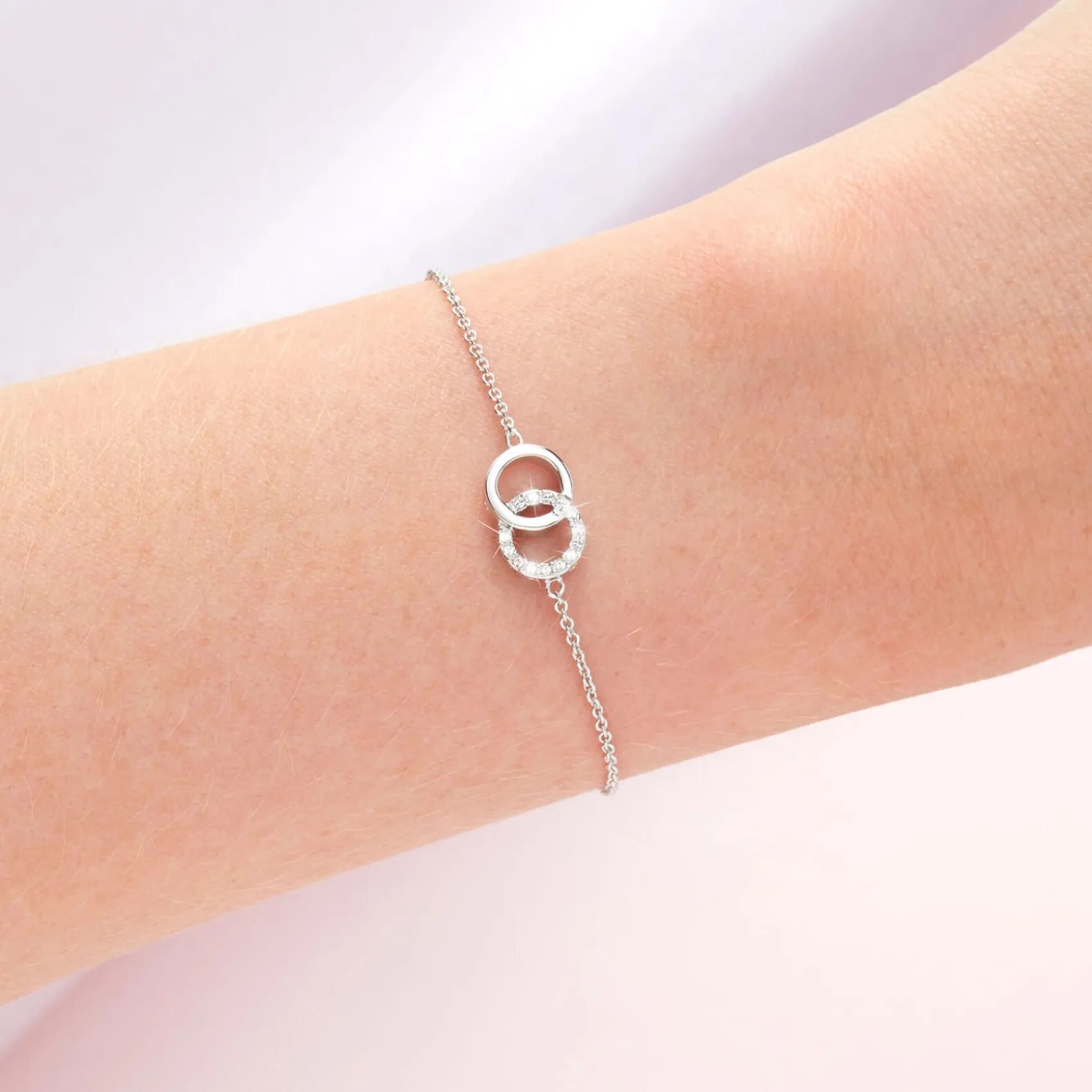 Olivia Burton Bejewelled Silber Interlink Kette Armband*Damen Damenschmuck | Flitterwochengeschenke