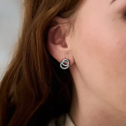 Olivia Burton Bejewelled Silber Interlink Tropfen Ohrstecker Ohrringe*Damen Damenschmuck | Verlobungsgeschenke