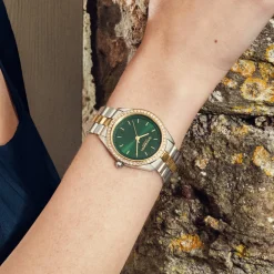 Olivia Burton Bejewelled 34mm Waldgrün und zweifarbige Armbanduhr* Olivia Burton Uhren | Geschenke Für Die Mutter Des Bräutigams
