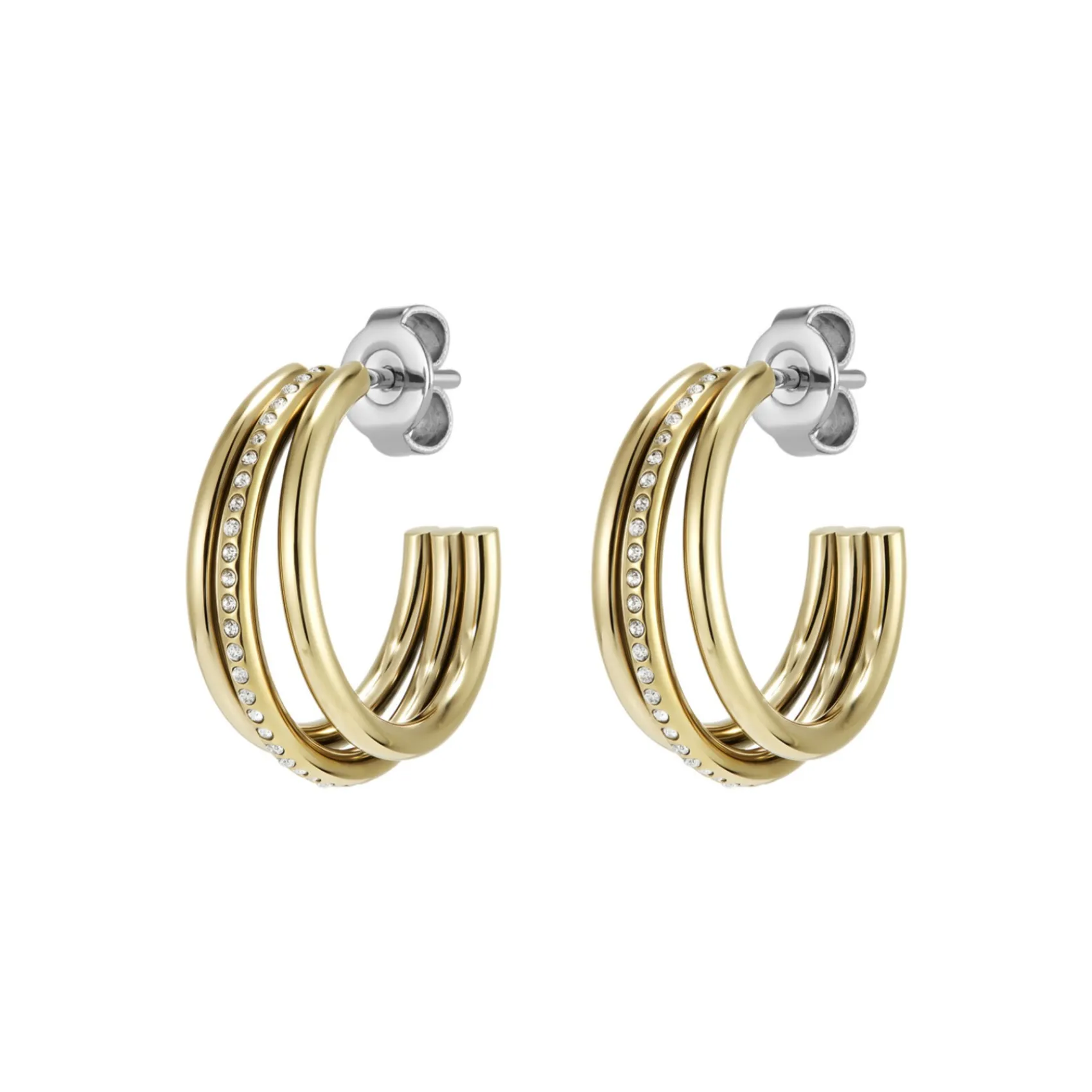 Olivia Burton Ever Stacked Claw Vergoldeter Creolenohrring*Damen Damenschmuck | Flitterwochengeschenke