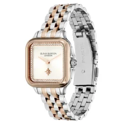 Olivia Burton Grosvenor 28mm Weiß und zweifarbige Armbanduhr* Olivia Burton Uhren | Geschenke Für Die Braut