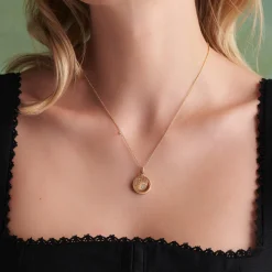 Olivia Burton Himmlische Sonne Vergoldeter Anhänger Halskette*Damen Damenschmuck | Flitterwochengeschenke