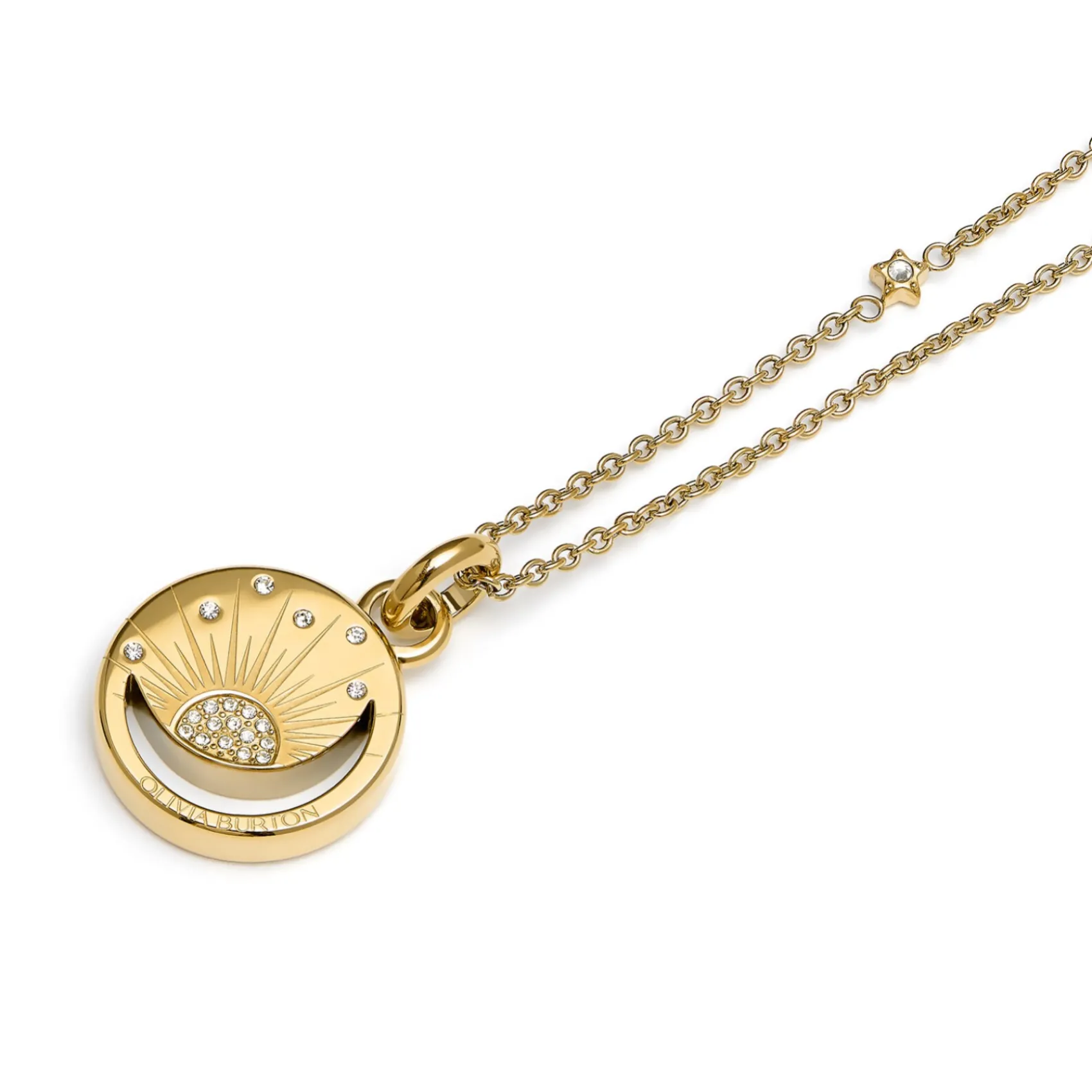 Olivia Burton Himmlische Sonne Vergoldeter Anhänger Halskette*Damen Damenschmuck | Flitterwochengeschenke