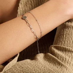 Olivia Burton Illusion Silber Stapelarmband*Damen Damenschmuck | Silberner Hochzeitsschmuck