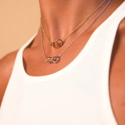 Olivia Burton Klassische Silber Interlink Halskette*Damen Damenschmuck | Flitterwochengeschenke