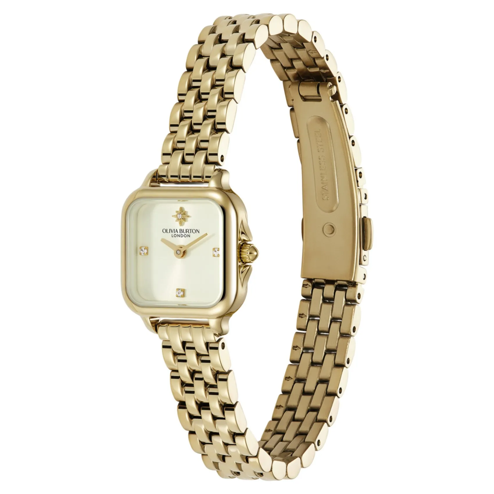Olivia Burton Mini Grosvenor 20mm Armbanduhr in Elfenbein und Gold* Olivia Burton Uhren | Geschenke Für Die Mutter Des Bräutigams
