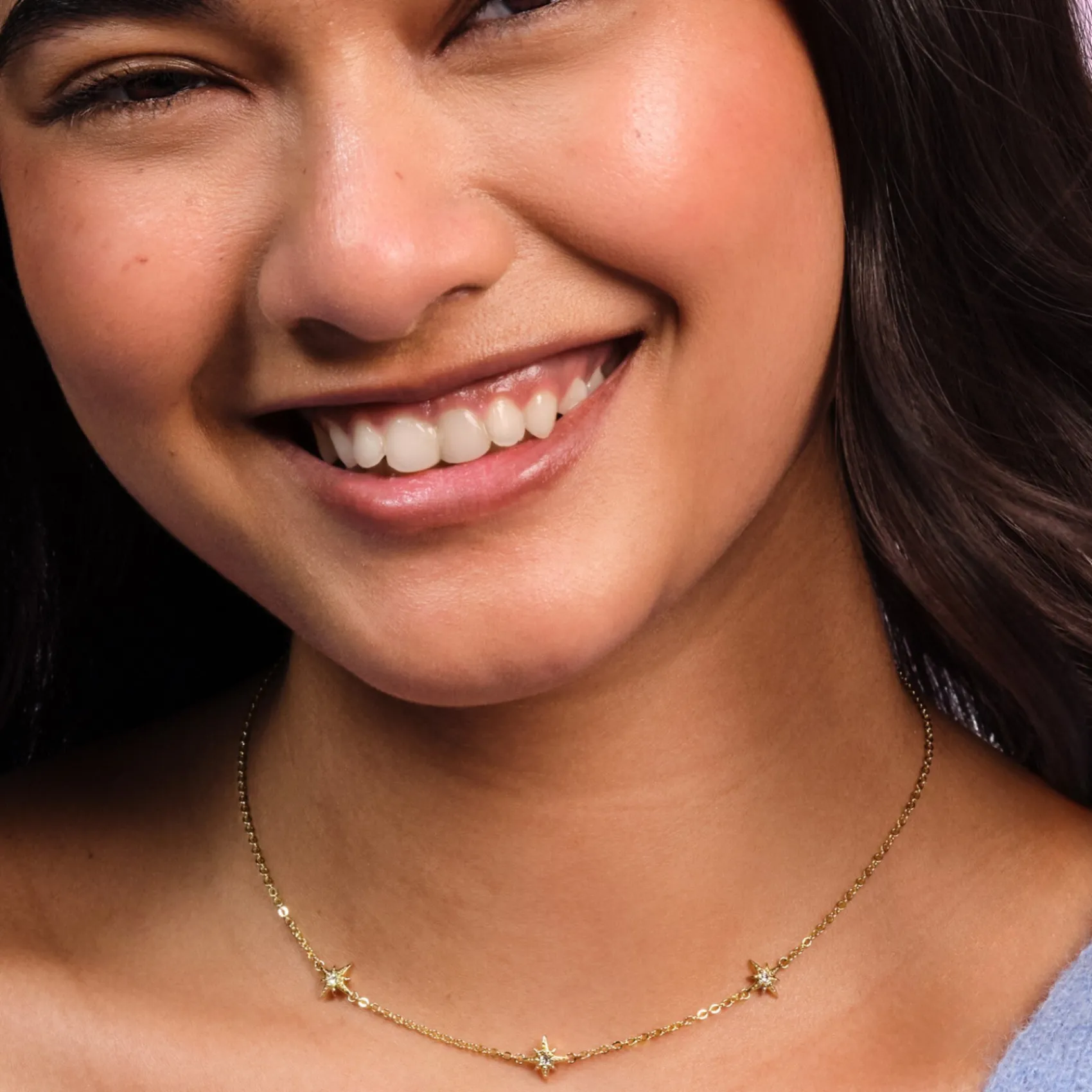Olivia Burton North Star Vergoldete Stacking-Halskette*Damen Damenschmuck | Flitterwochengeschenke