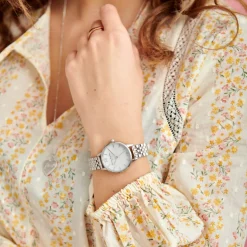 Olivia Burton Perlmutt 30mm Silber Armbanduhr* Olivia Burton Uhren | Geschenke Für Die Braut