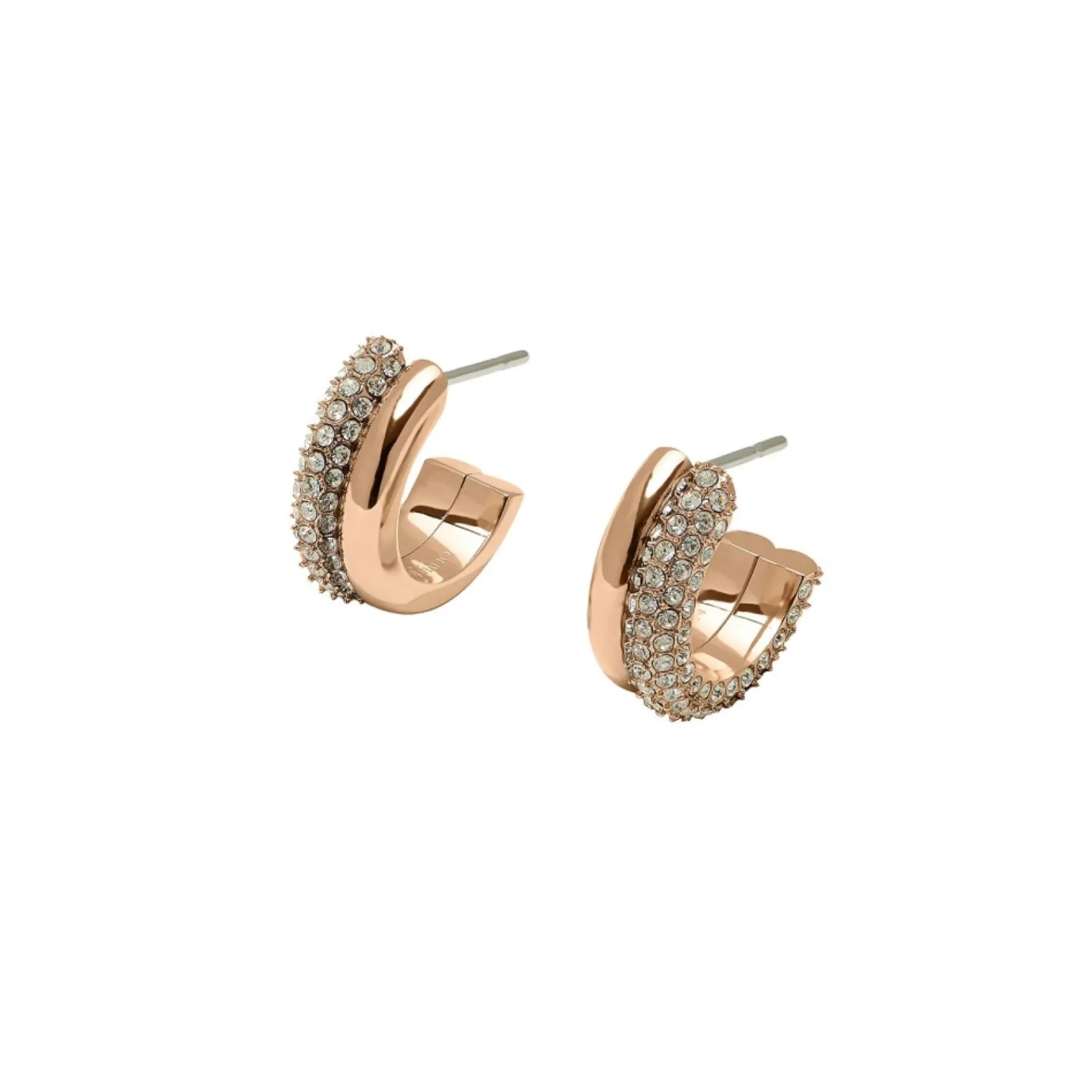 Olivia Burton Roségoldfarbene, kristallverzierte Creolen*Damen Damenschmuck | Geschenke Für Die Braut