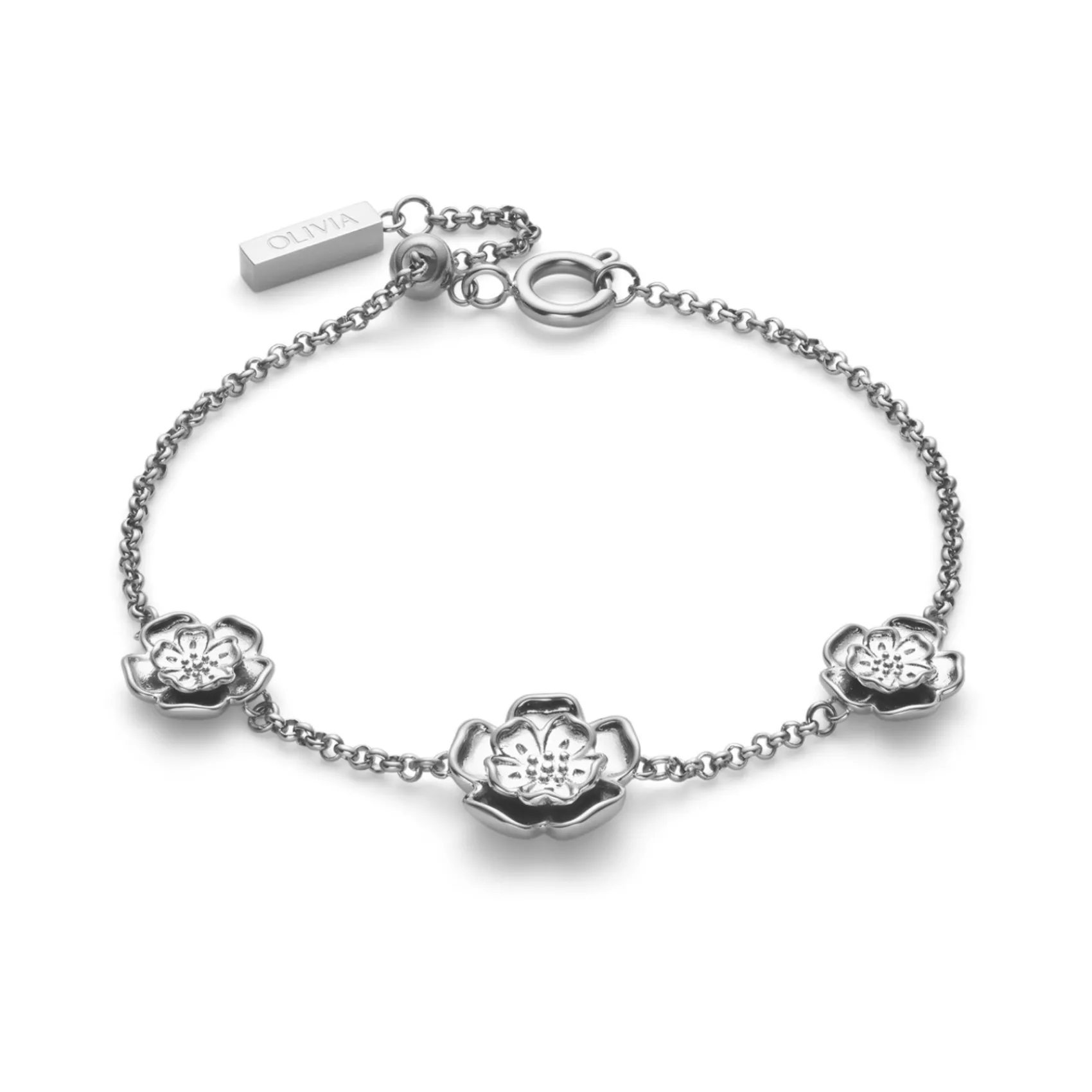 Olivia Burton Tudor Rose Silber-Ton-Armband*Damen Damenschmuck | Geschenke Für Brautjungfern
