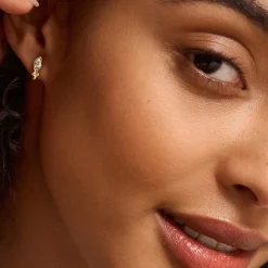 Olivia Burton Zierliche vergoldete Kristall-Ohrstecker*Damen Damenschmuck | Flitterwochengeschenke