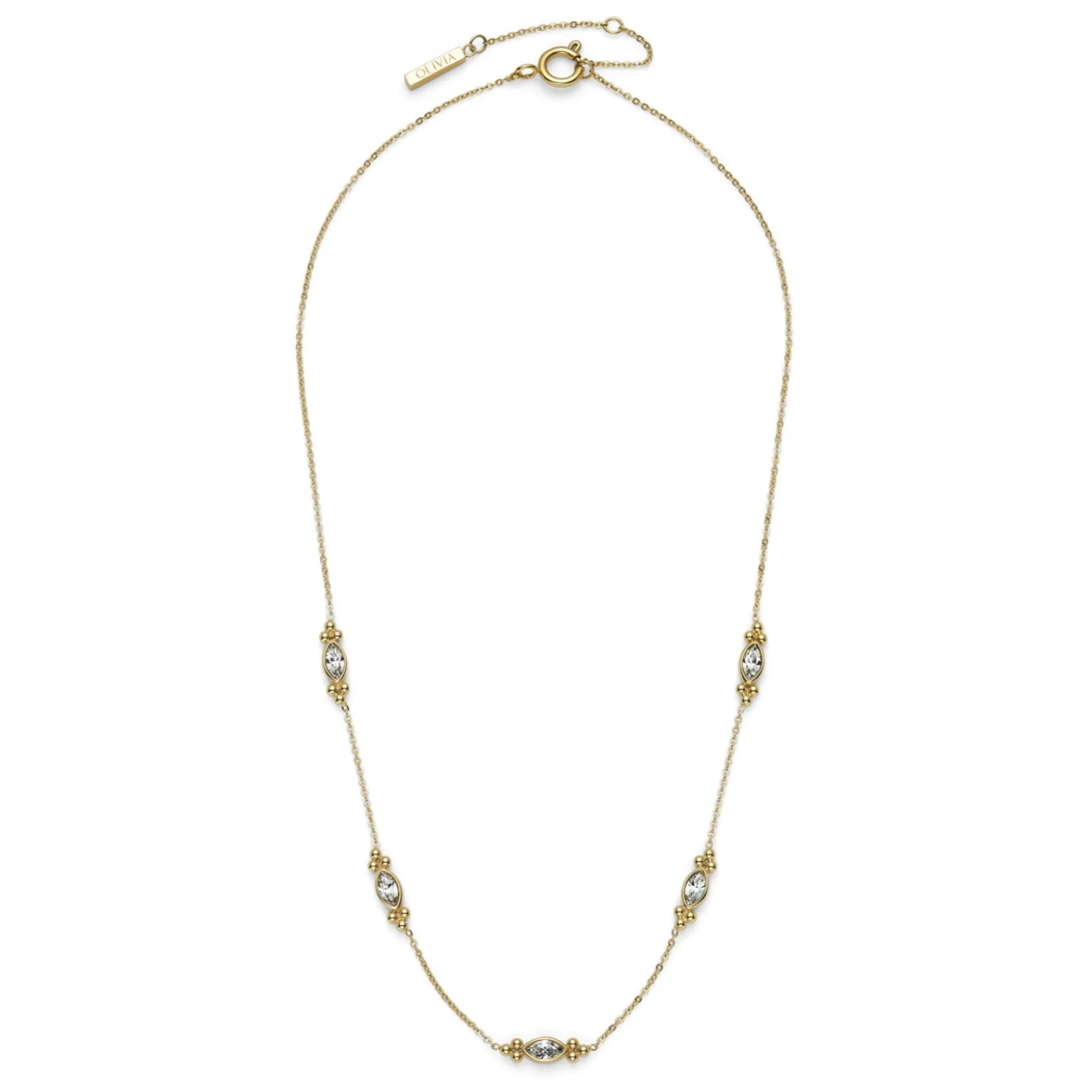 Olivia Burton Zierliche vergoldete Kristall-Halskette*Damen Damenschmuck | Flitterwochengeschenke