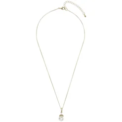 Lace & Favour Opulence Perlen-Hochzeits-Anhänger-Halskette (Gold)* Geschenke Für Die Braut | Perlen-hochzeitsschmuck