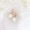 Lace & Favour Paloma Teardrop-Perlenohrringe zur Hochzeit (Rose Gold)* Geschenke Für Brautjungfern | Geschenke Für Die Braut