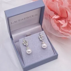 Lace & Favour Panama Vintage inspirierte Kristall- und Perlenohrringe* Geschenke Für Die Braut | Perlen-hochzeitsschmuck