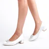 Paradox London Brittney Elfenbein Satin breite Passform niedrigen Blockabsatz Gericht Schuh* Hochzeitsschuhe | Schuhe Mit Niedrigem Absatz