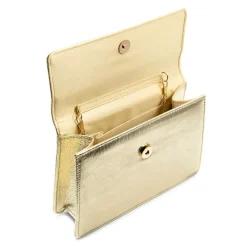 Paradox London Darlene Champagner Metallic Clutch Tasche* Abschlussball-taschen | Anlass Handtaschen