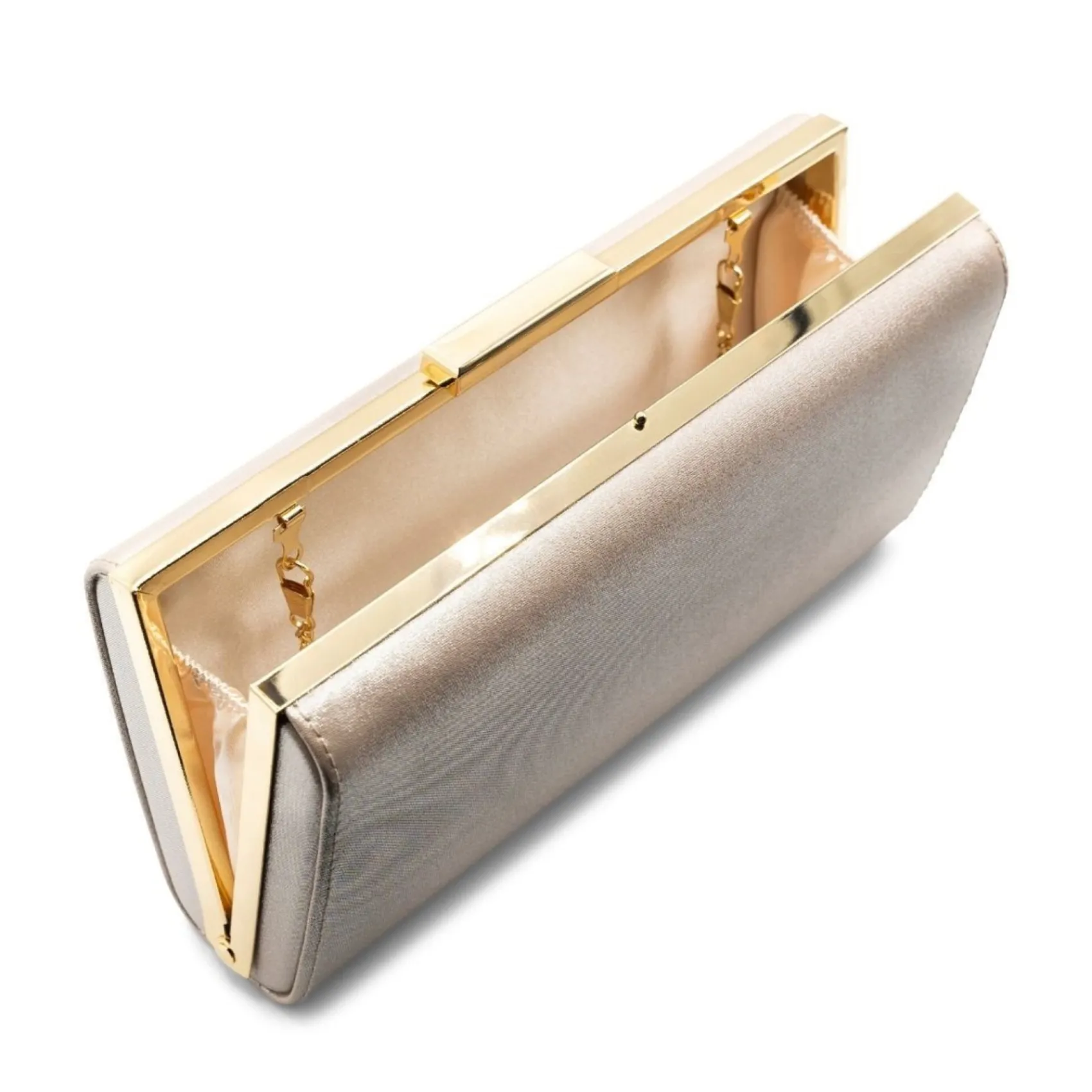 Paradox London Dasha Nude Shimmer Box Clutch Tasche* Abschlussball-taschen | Anlass Handtaschen