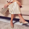 Paradox London Dionne Champagner Shimmer Box Clutch Tasche* Abschlussball-taschen | Hochzeitsgäste-taschen
